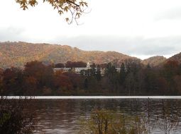 Hotel Lamboth against the backdrop of an autumn landscape