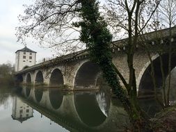 bridge on the river in limburg