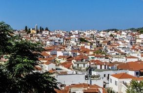 white buildings on an island in Greece