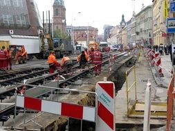 construction site in prague