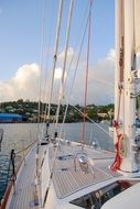 sailboat in st george port