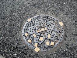 symbol on the street in japan
