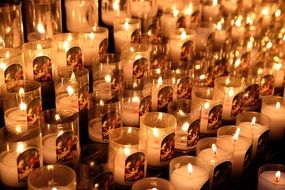 Rouen Cathedral candles France