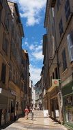 Photo of a shopping street in Avignon in France