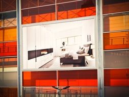 red Facade Architecture