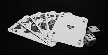 poker cards in casino