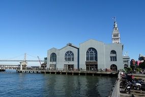 clock tower of Ferry Building, usa, California, san francisco