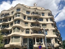 Gaudi Palace - urban apartment building in Barcelona