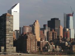 New York City on the skyline