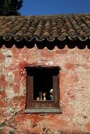 small window in old building