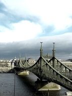 historic freedom bridge in budapest