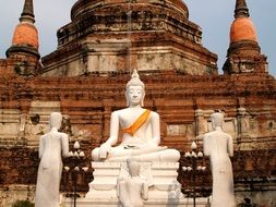 buddha statues near the temple