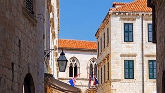 medieval architecture in Dubrovnik, Croatia