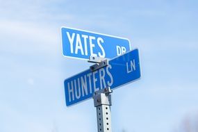 Destination sign on a street