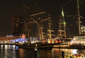 Baltimore at night time