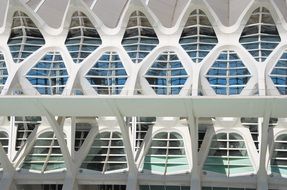 non-standard windows in a new white building