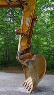 Blade of the excavator