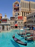 canal with blue water in las vegas