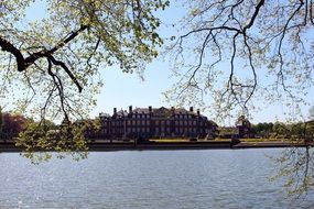 distant view of the palace in the Park of Northern Churches