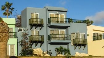 buildings with balconies on Cyprus, Ayia Napa