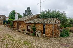 Cottage made of stone