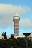 distant view of the tower in niagara city