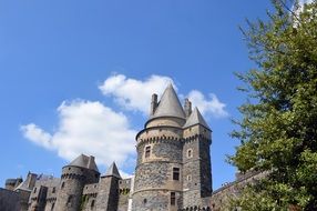 old medieval castle in france