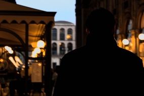 the night lights of Milan
