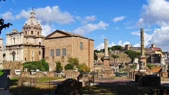 ancient downtown of Rome