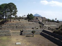 ancient architecture in Puebla, Mexico