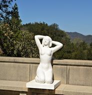 white sculpture at Hearst Castle