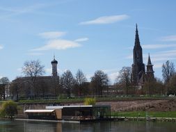 Ulm Danube River boathouse