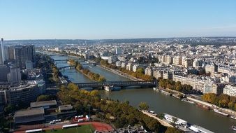 panoramic view of paris