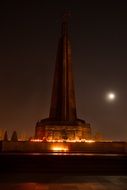 Memorial at night