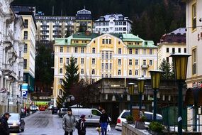 city at the foot of the alps in austria