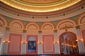 Colorful ornamentsl Hall of the Senate in the Capitol