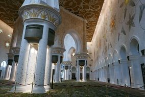interior of Sheikh Zayed Mosque