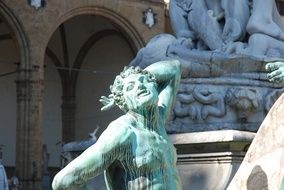 sculpture near a building in florence