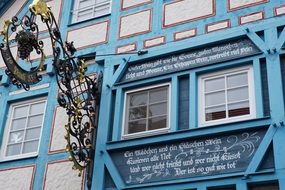 Blue Home Facade