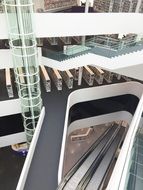 interior of the modern library in koblenz