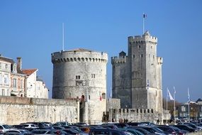 beautiful medieval Harbour towers, france, La Rochelle