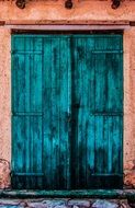 Door Wooden Colorful