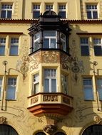 old facade of a building in Prague