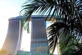 View of the Marina Bay Sands Hotel in Singapore