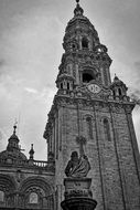 tower of the cathedral in Santiago de Compostela