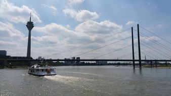 Germany Dusseldorf river