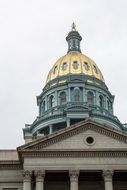 golden dome on a building in denver