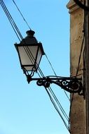 old town street lantern