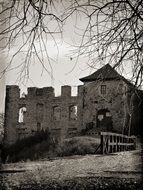 castle ruins in poland