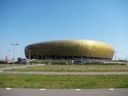 round football stadium in poland